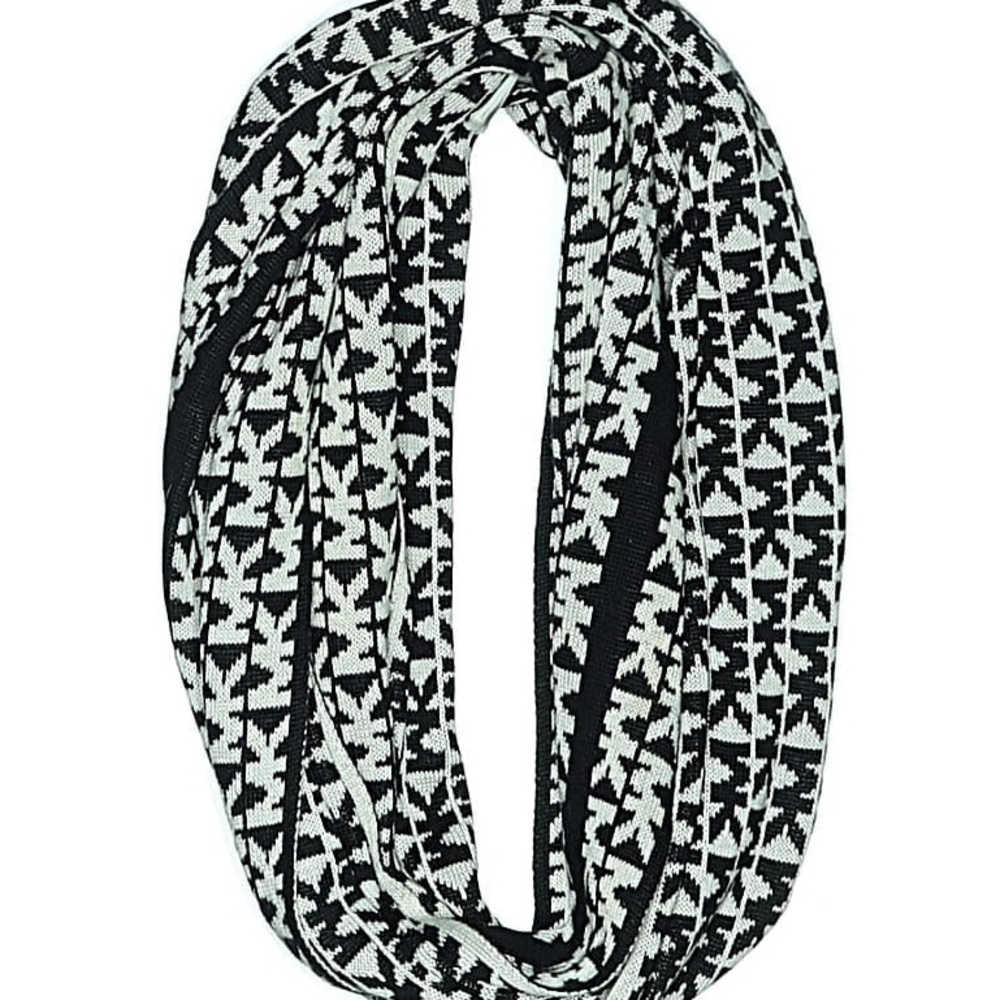 Michael Kors Black and White Infinity Scarf